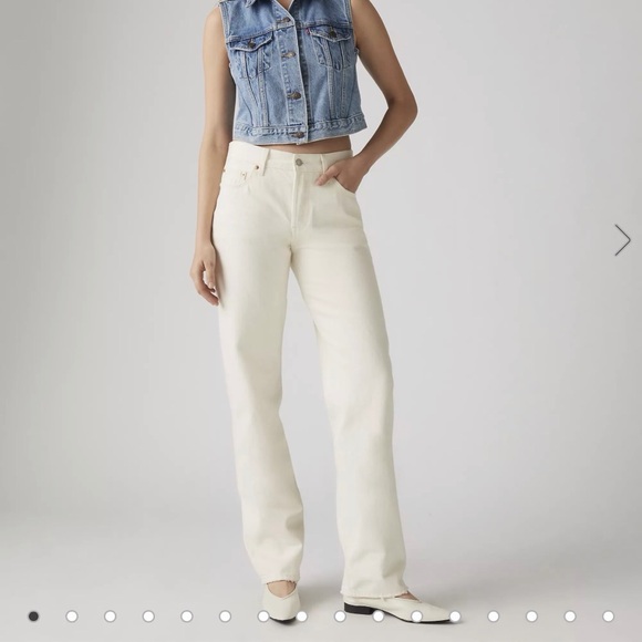 Levi's Denim - Levi’s 501 - 90s Women’s Jean - Ecru White 28x30
